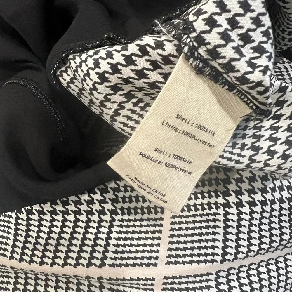 L’AGENCE EUC Julia Plaid Checkered Silk Jumpsuit - Picture 12 of 13